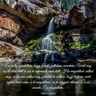 Picture 03 - Ruth 4:4 KAR - Én pedig gondoltam, hogy füledbe juttatom, - Bible Verse Picture