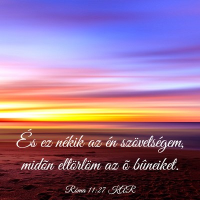 Picture 03 - Róma 11:27 KAR - És ez nékik az én szövetségem, midõn - Bible Verse Picture
