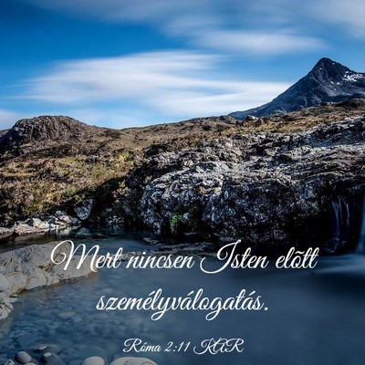 Picture 03 - Róma 2:11 KAR - Mert nincsen Isten elõtt - Bible Verse Picture