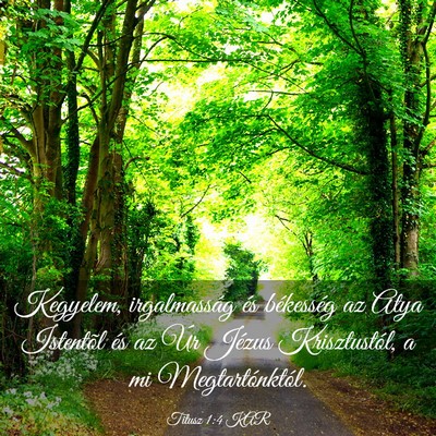 Picture 03 - Titusz 1:4 KAR - Kegyelem, irgalmasság és békesség az Atya - Bible Verse Picture