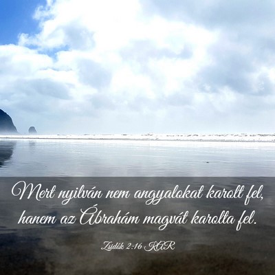 Picture 03 - Zsidók 2:16 KAR - Mert nyilván nem angyalokat karolt fel, hanem az - Bible Verse Picture