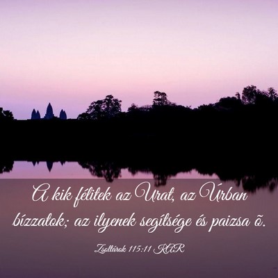 Picture 03 - Zsoltárok 115:11 KAR - A kik félitek az Urat, az Úrban bízzatok; az - Bible Verse Picture