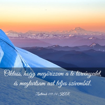 Picture 03 - Zsoltárok 119:34 KAR - Oktass, hogy megõrizzem a te törvényedet, és - Bible Verse Picture