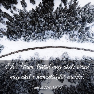 Picture 03 - Zsoltárok 12:8 KAR - Te Uram, tartsd meg õket; õrizd meg õket e - Bible Verse Picture