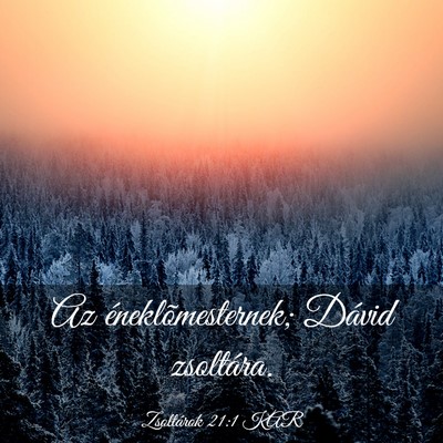 Picture 03 - Zsoltárok 21:1 KAR - Az éneklõmesternek; Dávid - Bible Verse Picture