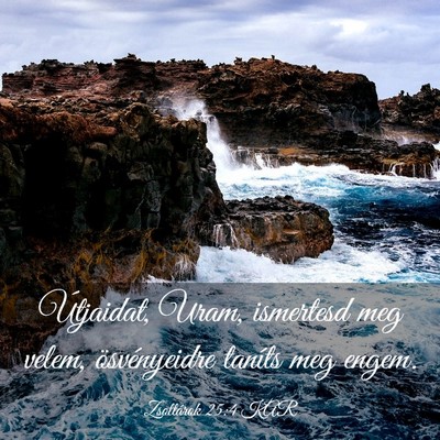 Picture 03 - Zsoltárok 25:4 KAR - Útjaidat, Uram, ismertesd meg velem, - Bible Verse Picture