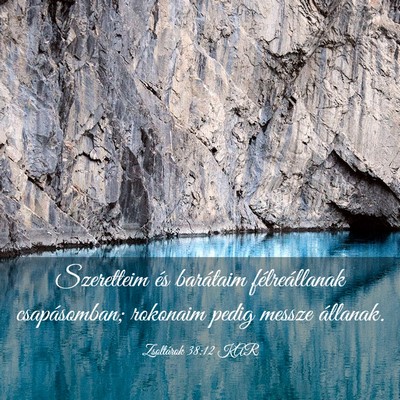 Picture 03 - Zsoltárok 38:12 KAR - Szeretteim és barátaim félreállanak - Bible Verse Picture