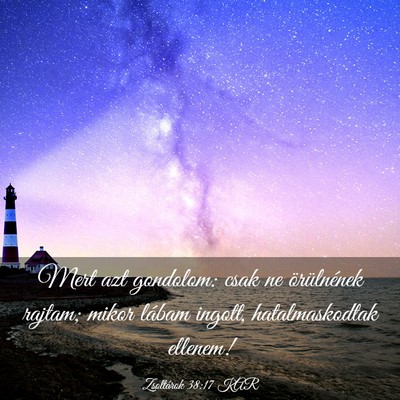 Picture 03 - Zsoltárok 38:17 KAR - Mert azt gondolom: csak ne örülnének rajtam; - Bible Verse Picture