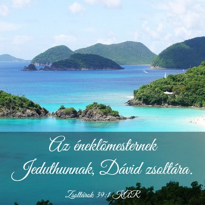 Picture 03 - Zsoltárok 39:1 KAR - Az éneklõmesternek Jeduthunnak, Dávid - Bible Verse Picture