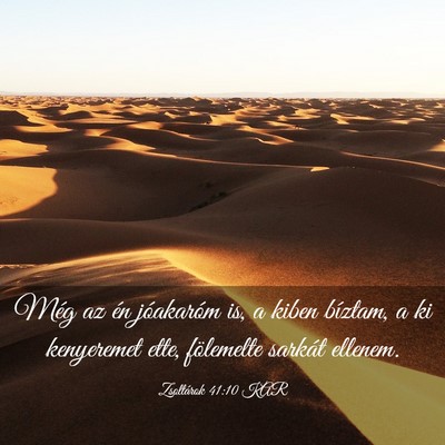Picture 03 - Zsoltárok 41:10 KAR - Még az én jóakaróm is, a kiben bíztam, a ki - Bible Verse Picture