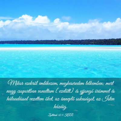 Picture 03 - Zsoltárok 42:5 KAR - Mikor ezekrõl emlékezem, megkeseredem - Bible Verse Picture
