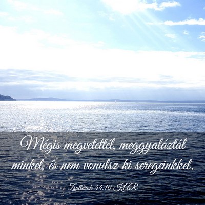 Picture 03 - Zsoltárok 44:10 KAR - Mégis megvetettél, meggyaláztál minket, és - Bible Verse Picture