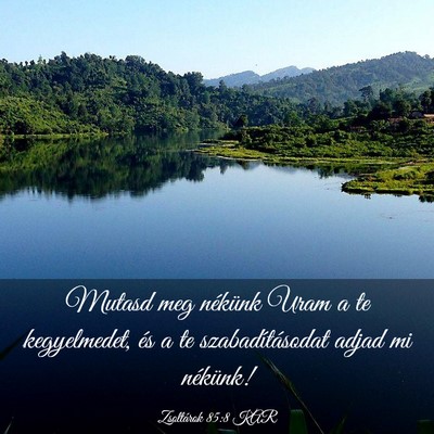 Picture 03 - Zsoltárok 85:8 KAR - Mutasd meg nékünk Uram a te kegyelmedet, és a - Bible Verse Picture