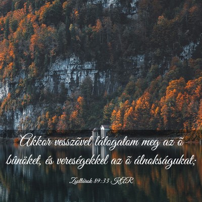 Picture 03 - Zsoltárok 89:33 KAR - Akkor vesszõvel látogatom meg az õ bûnöket, - Bible Verse Picture