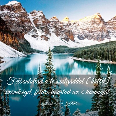 Picture 03 - Zsoltárok 89:40 KAR - Felbontottad a te szolgáddal [kötött] - Bible Verse Picture