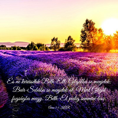 Picture 03 - Ámos 5:5 KAR - És ne keressétek Béth-Elt; Gilgálba se - Bible Verse Picture