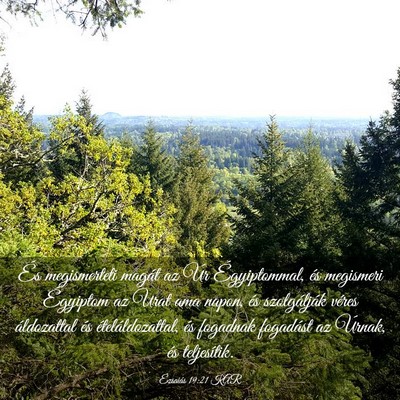 Picture 03 - Ézsaiás 19:21 KAR - És megismerteti magát az Úr Égyiptommal, és - Bible Verse Picture