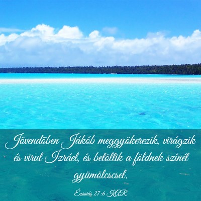 Picture 03 - Ézsaiás 27:6 KAR - Jövendõben Jákób meggyökerezik, virágzik - Bible Verse Picture