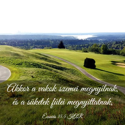 Picture 03 - Ézsaiás 35:5 KAR - Akkor a vakok szemei megnyílnak, és a süketek - Bible Verse Picture