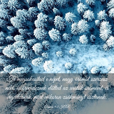 Picture 03 - Ézsaiás 9:3 KAR - Te megsokasítod e népet, nagy örömöt - Bible Verse Picture