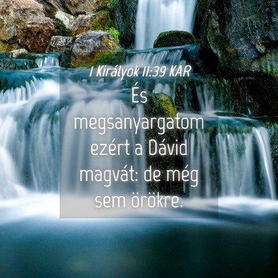 Picture 04 - 1 Királyok 11:39 KAR - És megsanyargatom ezért a Dávid magvát: de - Bible Verse Picture