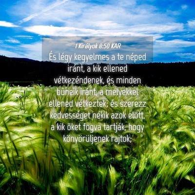 Picture 04 - 1 Királyok 8:50 KAR - És légy kegyelmes a te néped iránt, a kik - Bible Verse Picture
