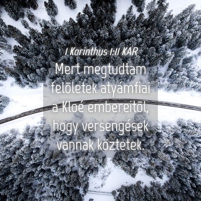 Picture 04 - 1 Korinthus 1:11 KAR - Mert megtudtam felõletek atyámfiai a Kloé - Bible Verse Picture