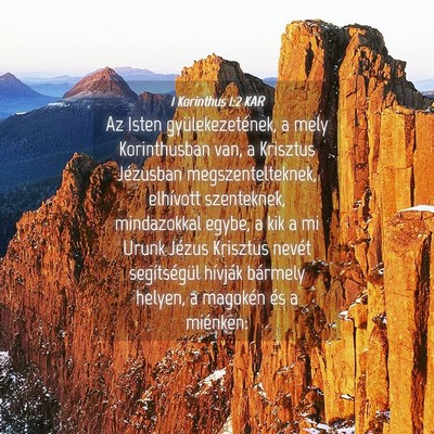 Picture 04 - 1 Korinthus 1:2 KAR - Az Isten gyülekezetének, a mely Korinthusban - Bible Verse Picture