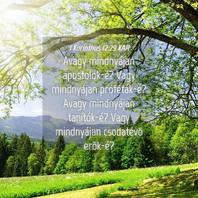 Picture 04 - 1 Korinthus 12:29 KAR - Avagy mindnyájan apostolok-é? Vagy mindnyájan - Bible Verse Picture