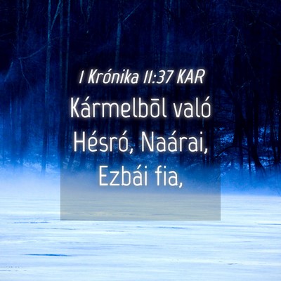 Picture 04 - 1 Krónika 11:37 KAR - Kármelbõl való Hésró, Naárai, Ezbái - Bible Verse Picture