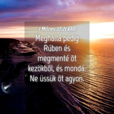 Picture 04 - 1 Mózes 37:21 KAR - Meghallá pedig Rúben és megmenté õt - Bible Verse Picture