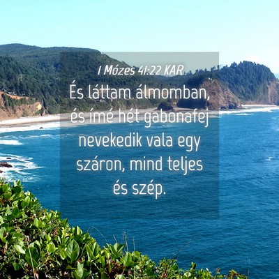 Picture 04 - 1 Mózes 41:22 KAR - És láttam álmomban, és ímé hét gabonafej - Bible Verse Picture