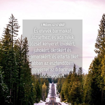 Picture 04 - 1 Mózes 47:17 KAR - És elvivék barmaikat Józsefhez, és ada nékik - Bible Verse Picture