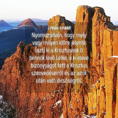 Picture 04 - 1 Péter 1:11 KAR - Nyomozódván, hogy mely vagy milyen idõre - Bible Verse Picture