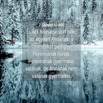 Picture 04 - 1 Sámuel 1:2 KAR - És két felesége volt néki; az egyiket - Bible Verse Picture