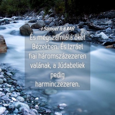 Picture 04 - 1 Sámuel 11:8 KAR - És megszámlálá õket Bézekben. És Izráel - Bible Verse Picture