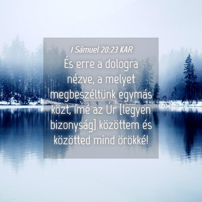 Picture 04 - 1 Sámuel 20:23 KAR - És erre a dologra nézve, a melyet - Bible Verse Picture