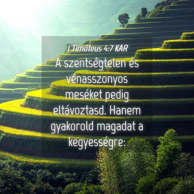 Picture 04 - 1 Timóteus 4:7 KAR - A szentségtelen és vénasszonyos meséket pedig - Bible Verse Picture