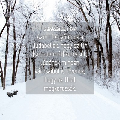 Picture 04 - 2 Krónika 20:4 KAR - Azért felgyûlének a Júdabeliek, hogy az Úr - Bible Verse Picture