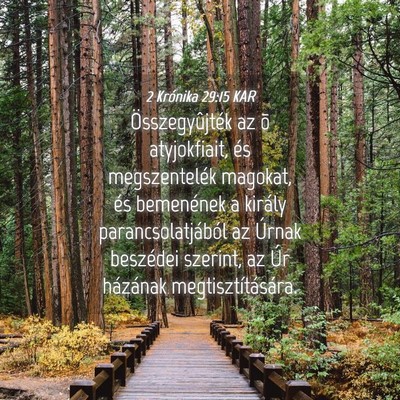 Picture 04 - 2 Krónika 29:15 KAR - Összegyûjték az õ atyjokfiait, és - Bible Verse Picture
