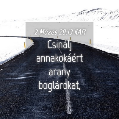 Picture 04 - 2 Mózes 28:13 KAR - Csinálj annakokáért arany - Bible Verse Picture