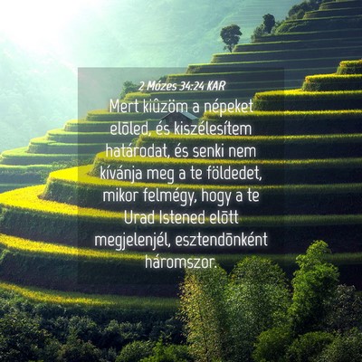Picture 04 - 2 Mózes 34:24 KAR - Mert kiûzöm a népeket elõled, és - Bible Verse Picture