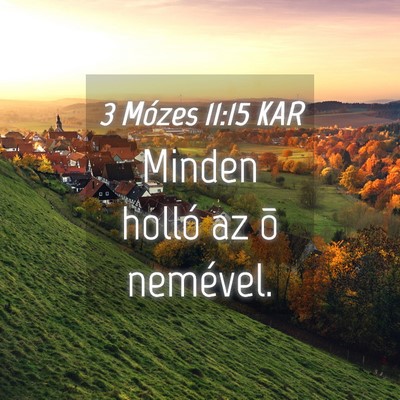 Picture 04 - 3 Mózes 11:15 KAR - Minden holló az õ - Bible Verse Picture