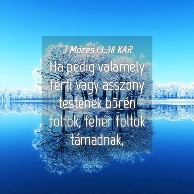 Picture 04 - 3 Mózes 13:38 KAR - Ha pedig valamely férfi vagy asszony testének - Bible Verse Picture