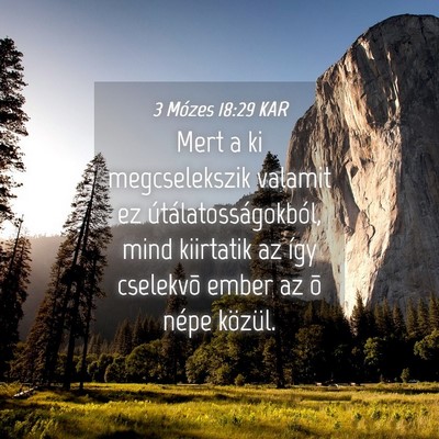 Picture 04 - 3 Mózes 18:29 KAR - Mert a ki megcselekszik valamit ez - Bible Verse Picture