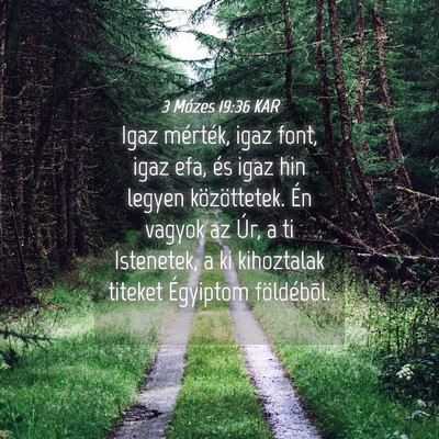 Picture 04 - 3 Mózes 19:36 KAR - Igaz mérték, igaz font, igaz efa, és igaz hin - Bible Verse Picture
