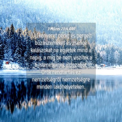 Picture 04 - 3 Mózes 23:14 KAR - [Új] kenyeret pedig és pergelt búzaszemeket - Bible Verse Picture