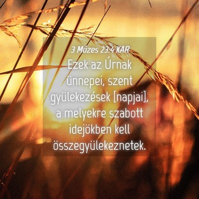Picture 04 - 3 Mózes 23:4 KAR - Ezek az Úrnak ünnepei, szent gyülekezések - Bible Verse Picture