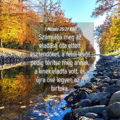 Picture 04 - 3 Mózes 25:27 KAR - Számlálja meg az eladása óta eltelt - Bible Verse Picture