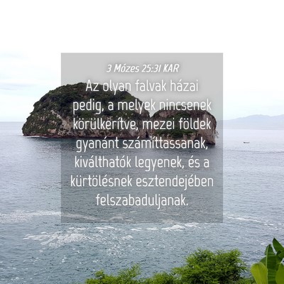 Picture 04 - 3 Mózes 25:31 KAR - Az olyan falvak házai pedig, a melyek nincsenek - Bible Verse Picture